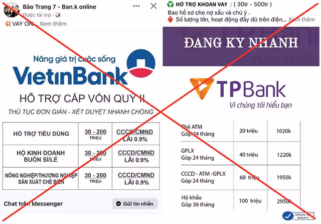 Nhiều chiêu trò giả mạo ngân hàng, lừa đảo mời vay tiền Nhieu chieu tro gia mao ngan hang, lua dao moi vay tien