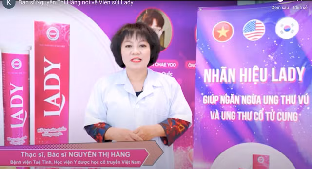 Quang cao vien sui Lady nhu thuoc: Bac si co bi loi dung hinh anh?-Hinh-2