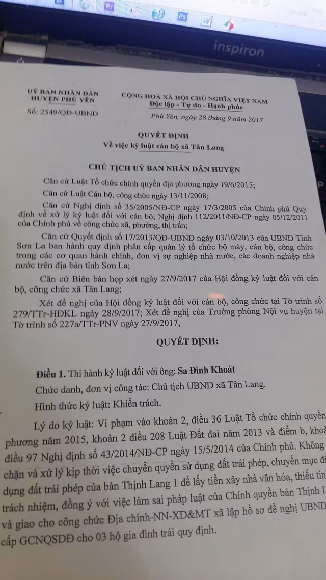 Cán bộ xã ở Sơn La tự ý bán đất công chỉ bị... khiển trách - Hình 4 Can bo xa o Son La tu y ban dat cong chi bi... khien trach-Hinh-4