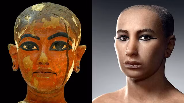 Sững sờ chân dung pharaoh Tutankhamun sau phục dựng - Hình 6 Sung so chan dung pharaoh Tutankhamun sau phuc dung-Hinh-6