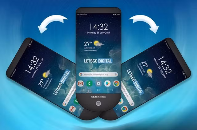 Sau Galaxy Fold, Samsung sẽ có smartphone 3 màn hình dạng 'xoè quạt'? Sau Galaxy Fold, Samsung se co smartphone 3 man hinh dang 'xoe quat'?