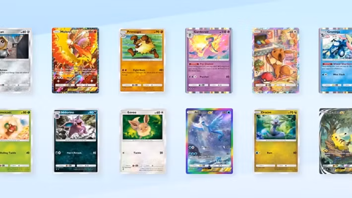 Pokémon TCG Pocket gây ấn tượng với phong cách đồ họa bắt mắt, giữ trọn tinh thần thẻ bài Pokémon truyền thống nhưng tối ưu cho di động.