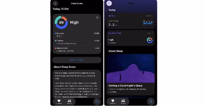 Theo chuyên gia Apple Health Technologies, Sleep Score được phát triển dựa trên hướng dẫn khoa học quốc tế.