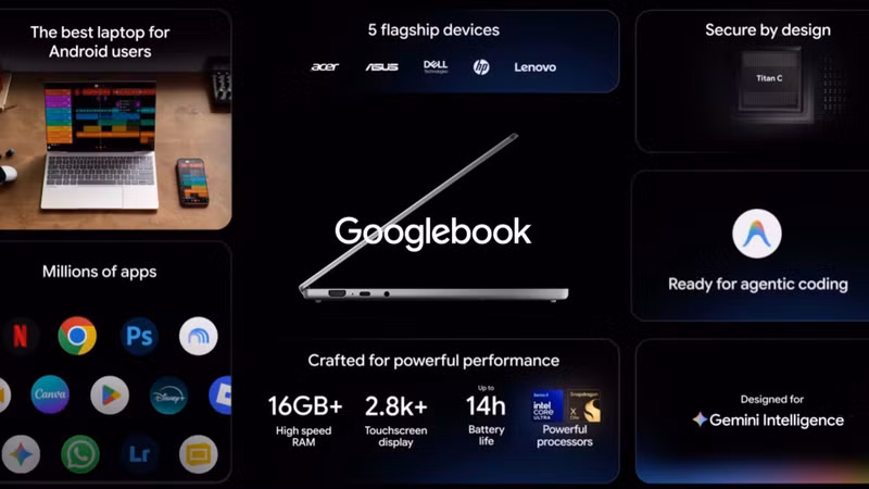 Googlebook chip Intel gặp vấn đề với ứng dụng Android