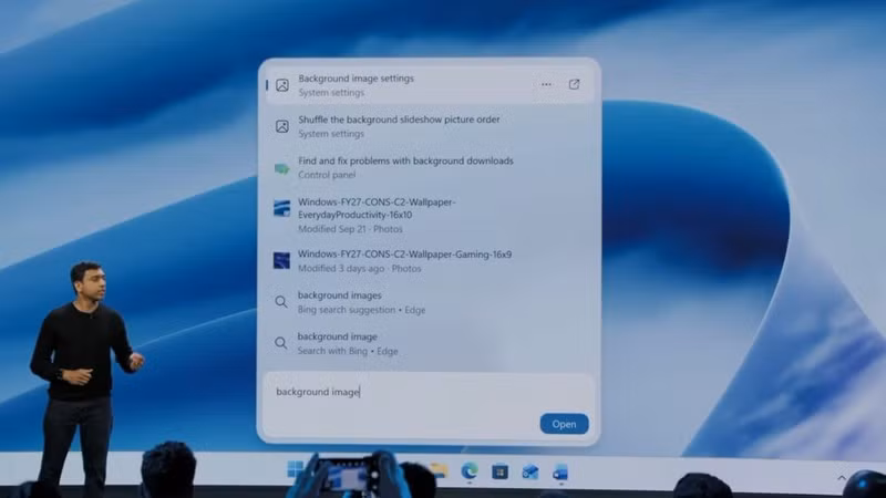 Microsoft cho phép nhập lệnh trực tiếp và ô Search trên Windows 11