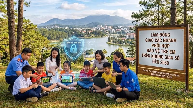 Tỉnh Lâm Đồng ban hành kế hoạch liên ngành, giao nhiệm vụ cho từng cơ quan nhằm phòng ngừa rủi ro và hỗ trợ toàn diện cho trẻ em trên môi trường số đến năm 2030