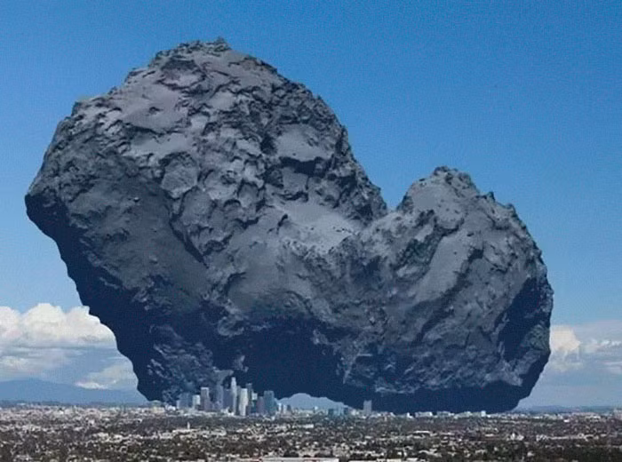 4. Sao chổi và thành phố Los Angeles của Mỹ.