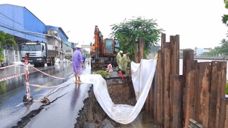 Cần Thơ đầu tư gần 125 tỷ đồng làm hơn 1km kè chống sạt lở ở Châu Thành