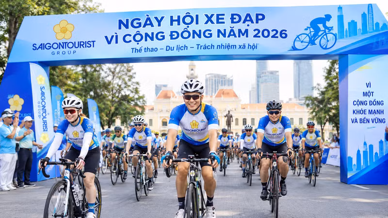 Saigontourist Group tổ chức Ngày hội Xe đạp vì cộng đồng năm 2026