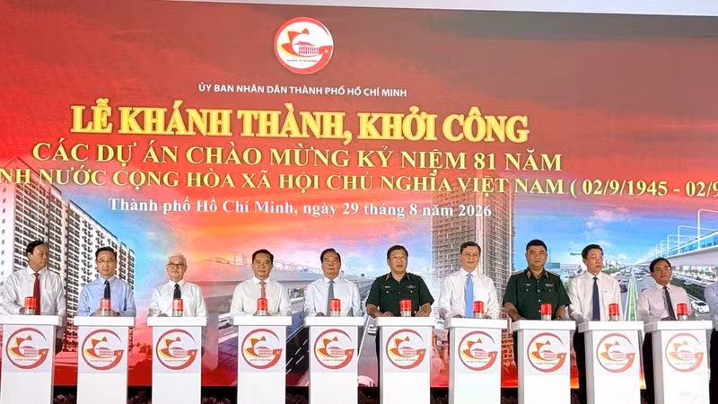 TP HCM khởi công, khánh thành 11 dự án với vốn hơn 181.000 tỷ đồng