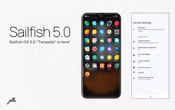 Phần cứng chỉ là một nửa câu chuyện. Trọng tâm của thiết bị là Sailfish OS 5, phiên bản mới nhất của hệ điều hành di động dựa trên Linux do Jolla phát triển.