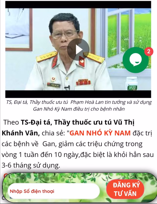 Sản phẩm Gan Nhó Kỳ Nam: Lợi dụng hình ảnh hàng loạt y bác sỹ quảng cáo như thuốc chữa bệnh - Hình 2 San pham Gan Nho Ky Nam: Loi dung hinh anh hang loat y bac sy quang cao nhu thuoc chua benh-Hinh-2