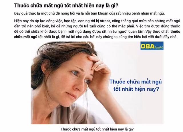 Vien uong OBA NIGHT lua doi nguoi tieu dung, vi pham quy dinh ve quang cao-Hinh-2