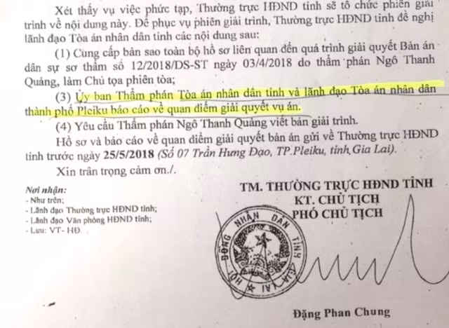 Lãnh đạo HĐND tỉnh Gia Lai thanh minh việc 'can thiệp' án trăm tỷ - Hình 2 Lanh dao HDND tinh Gia Lai thanh minh viec 'can thiep' an tram ty-Hinh-2
