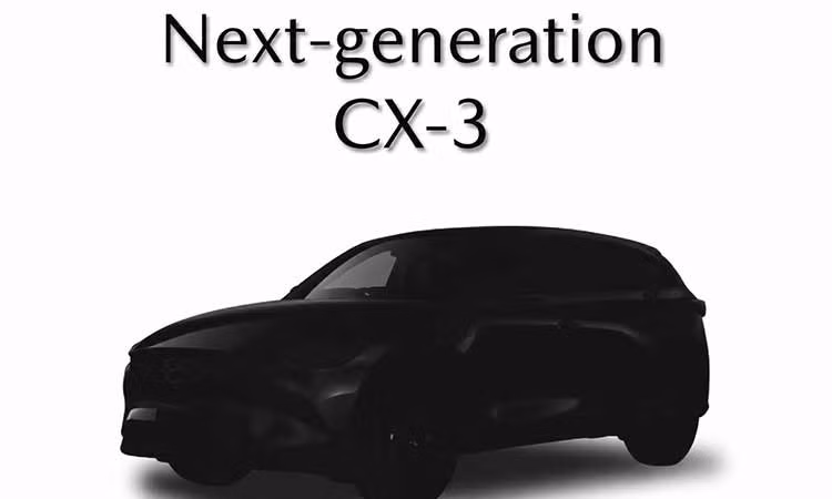 Mazda CX-3 2027 lộ diện kích thước lớn hơn, động cơ Mild Hybrid