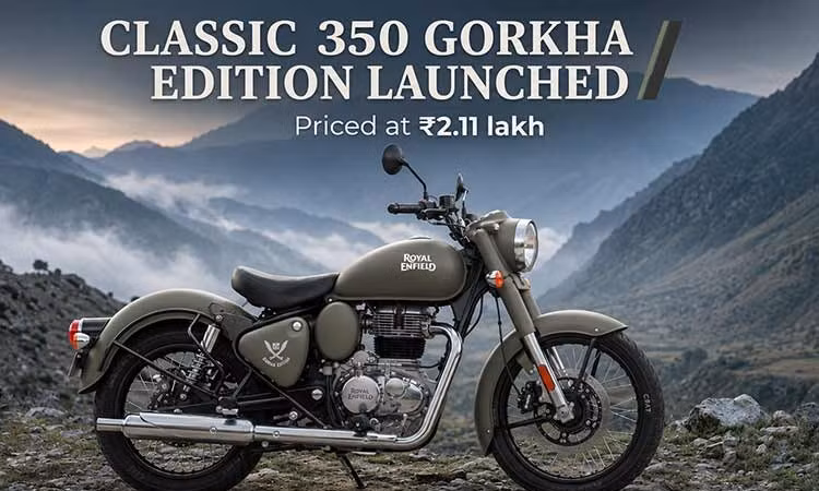 Ra mắt Royal Enfield Classic 350 Gorkha Edition đặc biệt phong cách quân sự