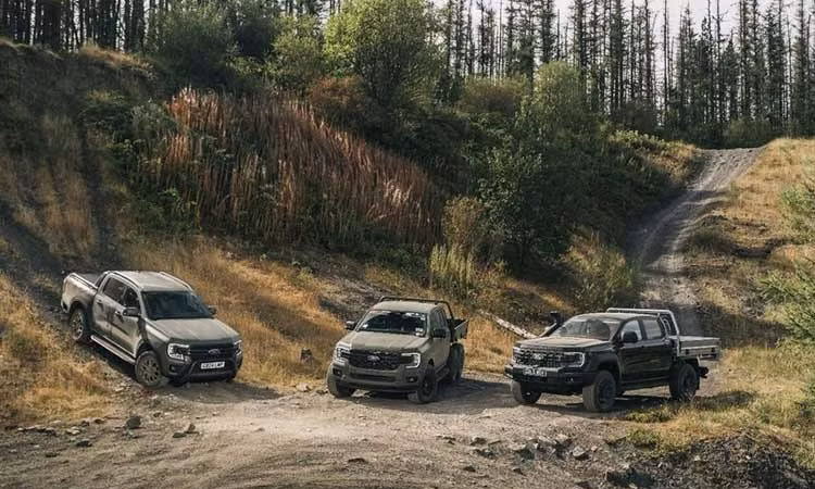 Ford Ranger mới có bản 6 bánh, dẫn động 6x4 hoặc 6x6 nhờ mô-tơ điện