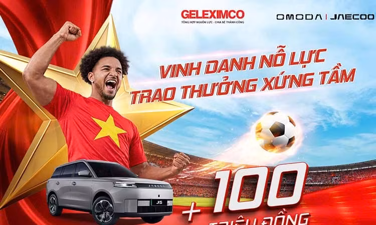 Tỏa sáng tại chung kết Asean Cup 2026, Xuân Son được tặng JAECOO J5 EV