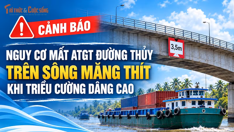 [INFOGRAPHIC] Cảnh báo nguy cơ mất an toàn đường thủy trên sông Măng Thít