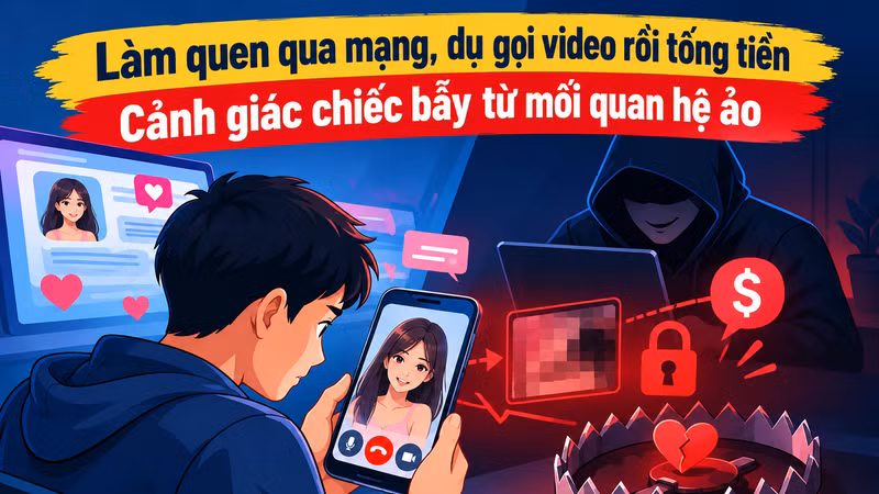 Bảo vệ bản thân trước thủ đoạn tống tiền qua mạng xã hội 