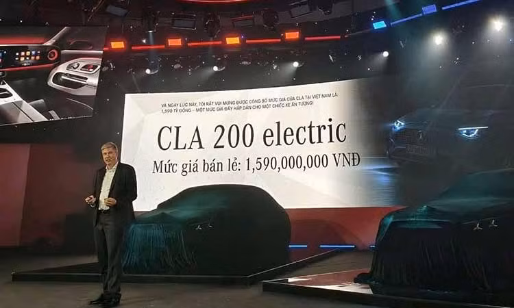 Cận cảnh Mercedes-Benz CLA 200 electric vừa ra mắt Việt Nam, từ 1,59 tỷ đồng