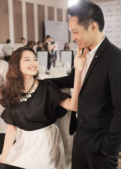 Cặp đôi trai tài gái sắc này rất hợp tính. Cả hai cũng không thích ồn ào, thị phi của showbiz. Ảnh: Dân Việt