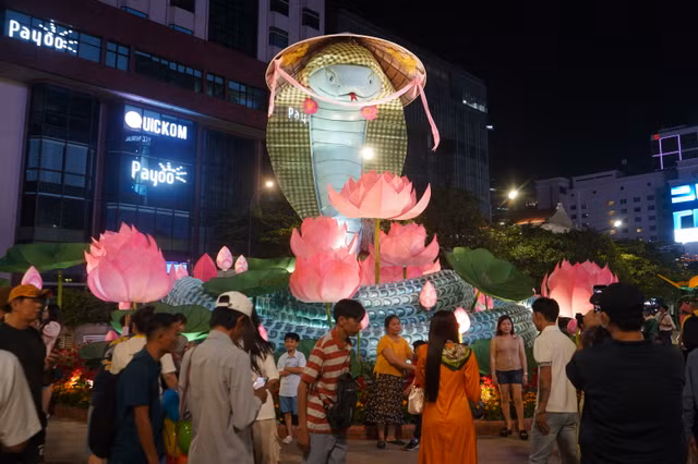 Rộn ràng Đường hoa Nguyễn Huệ Tết Ất Tỵ 2025 - Hình 3 Ron rang Duong hoa Nguyen Hue Tet At Ty 2025-Hinh-3