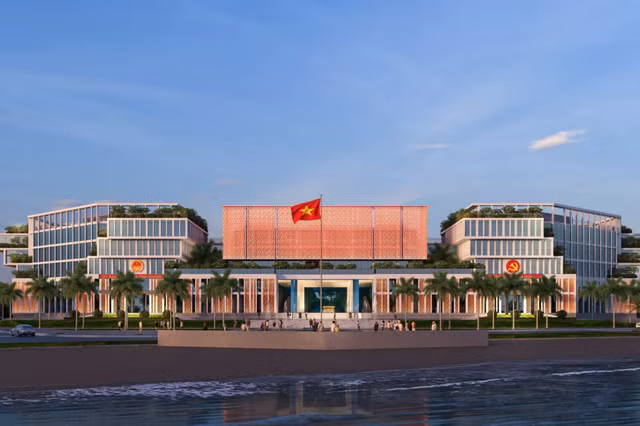 Can canh kien truc tru so lam viec cac co quan tinh Khanh Hoa trong tuong lai