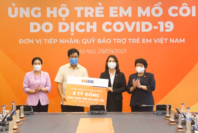 Chia sẻ yêu thương: SHB ủng hộ 1.600 trẻ em mồ côi do đại dịch COVID-19 Chia se yeu thuong: SHB ung ho 1.600 tre em mo coi do dai dich COVID-19