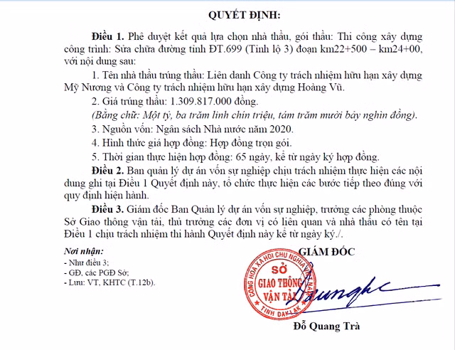 Vì sao Công ty Hoàng Vũ trúng nhiều gói thầu ở Đắk Lắk? Vi sao Cong ty Hoang Vu trung nhieu goi thau o Dak Lak?