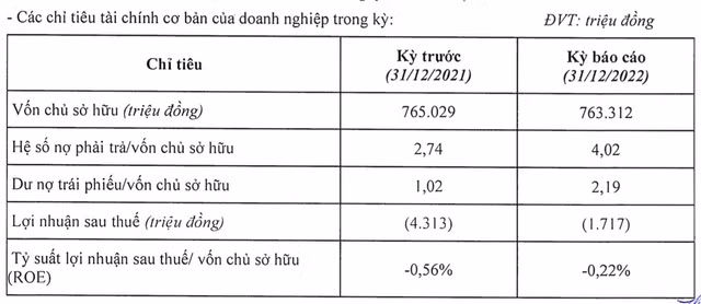 Sunbay Ninh Thuan lai thua lo, du no trai phieu gan 1.700 ty