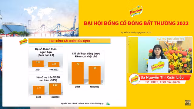Cổ đông Vocarimex đồng thuận kế hoạch bán Calofic và chia cổ tức khủng 100% Co dong Vocarimex dong thuan ke hoach ban Calofic va chia co tuc khung 100%