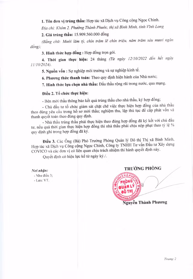 Vĩnh Long: HTX Ngọc Chinh, khách hàng quen mặt của Phòng QLĐT TX Bình Minh? - Hình 2 Vinh Long: HTX Ngoc Chinh, khach hang quen mat cua Phong QLDT TX Binh Minh?-Hinh-2