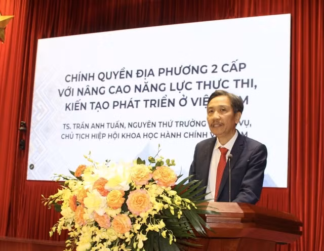 TS Trần Anh Tuấn, nguyên Thứ trưởng Bộ Nội vụ, Chủ tịch Hiệp hội Khoa học Hành chính Việt Nam.